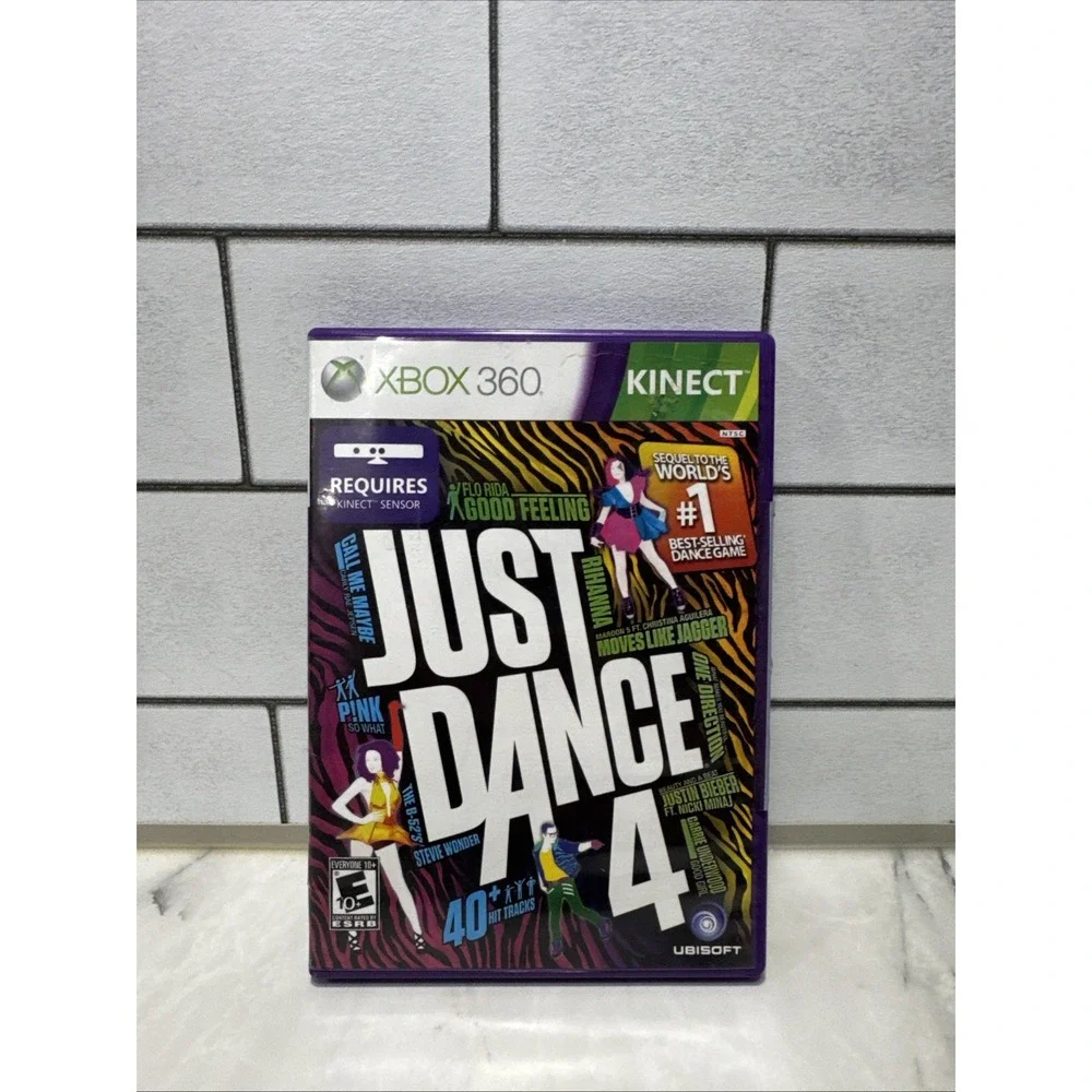 Just Dance 4 (Microsoft Xbox 360, 2012) CIB With Manual